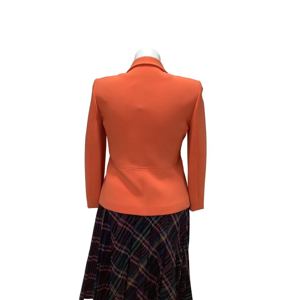 Melba Collection Orange Blazer View 2